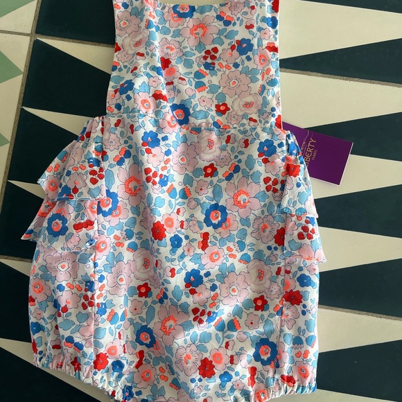 Jacadi Liberty Fabric Floral Romper